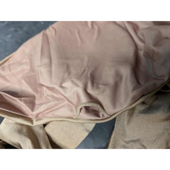 Stylish Swimwear One Piece Nude Swimsuit Size L Open Back Halter - Picture 6 of 9